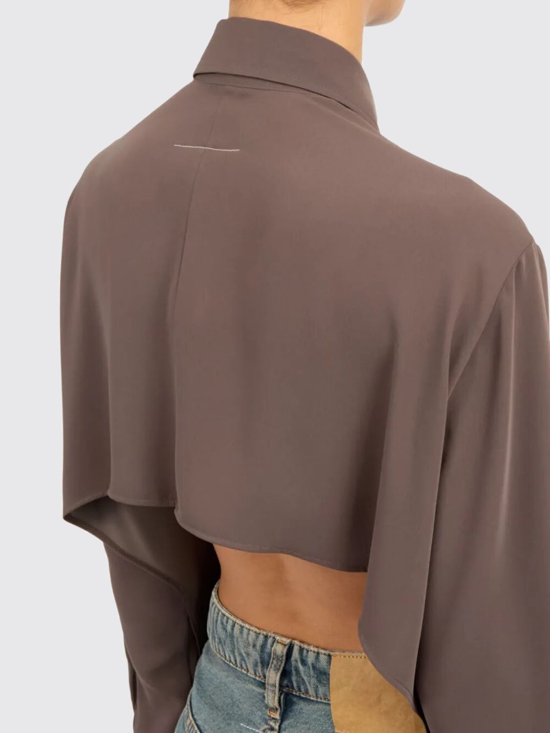 MM6 MAISON MARGIELA SHIRT: Shirt woman Mm6 Maison Margiela, Brown - Img 3