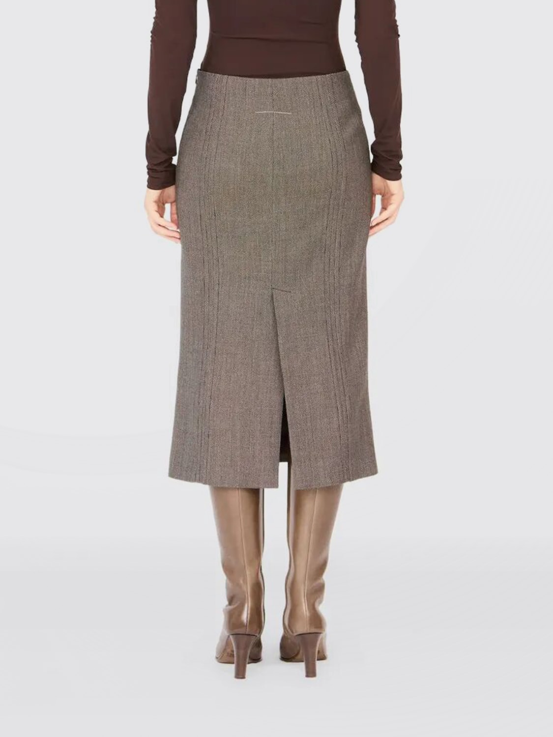 MM6 MAISON MARGIELA SKIRT: Skirt woman Mm6 Maison Margiela, Beige - Img 2