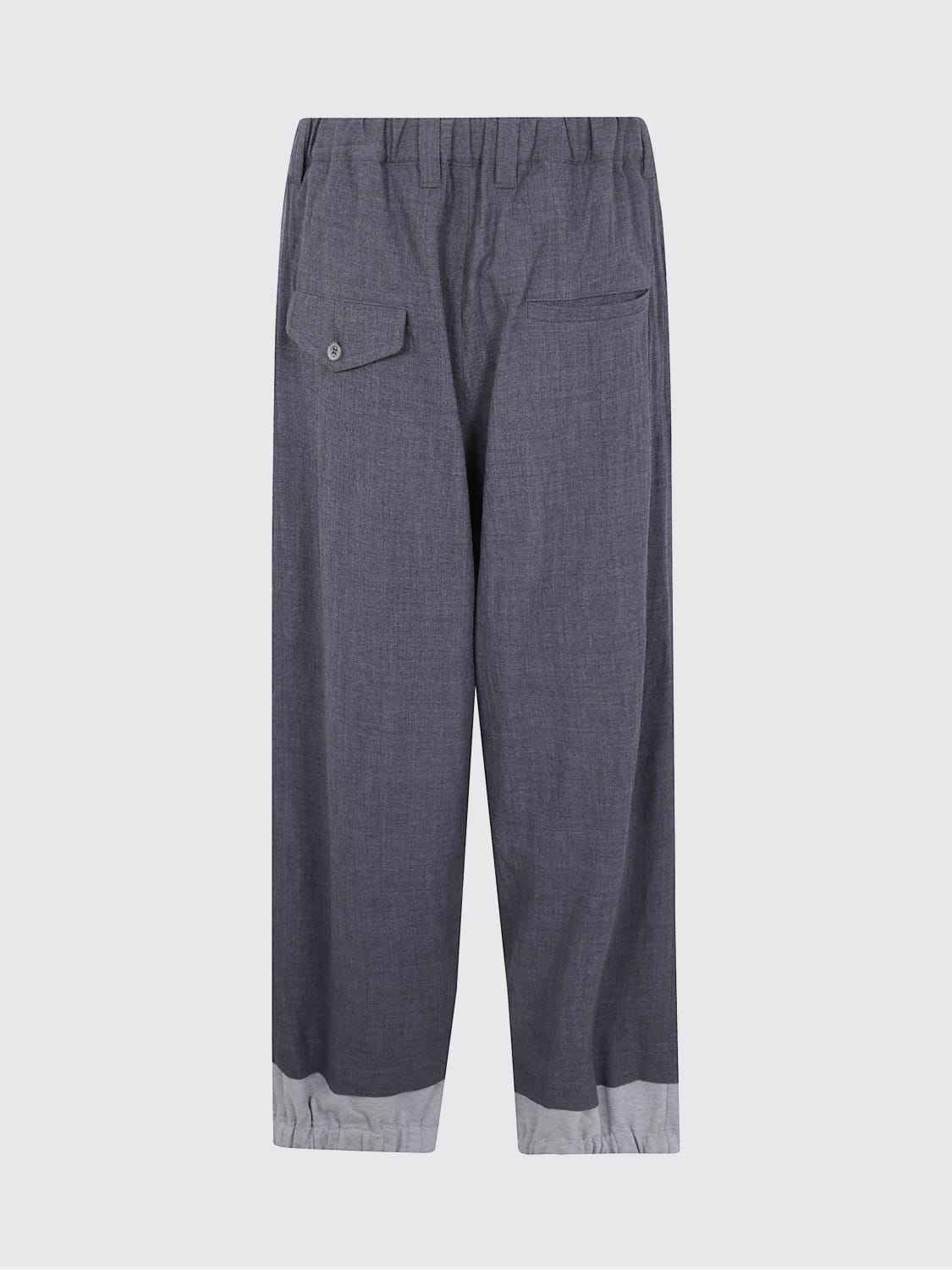 MAISON MIHARA YASUHIRO PANTALONI: Pantalone a gamba larga Maison Mihara Yasuhiro in lana, Grigio - Img 2