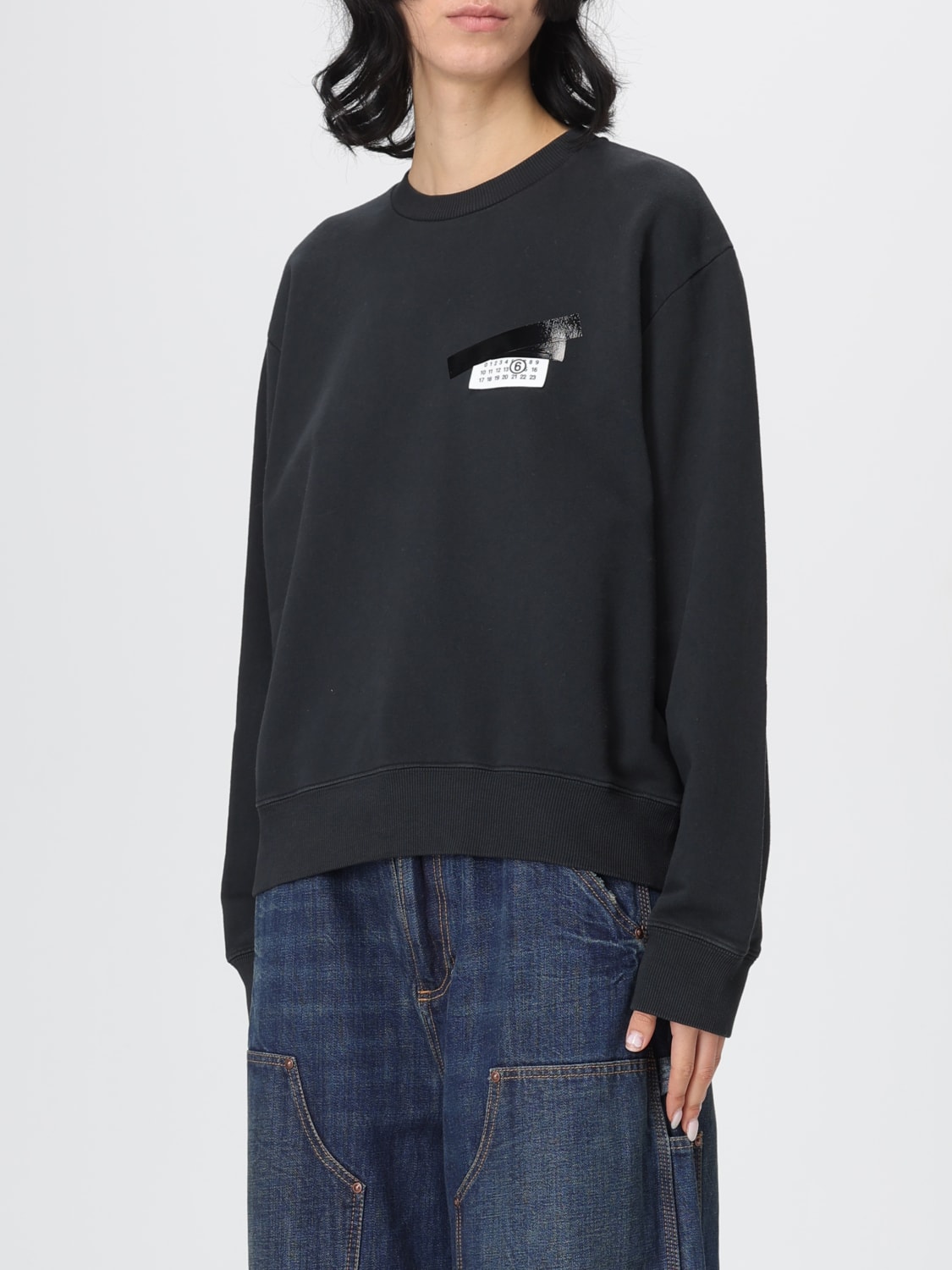 MM6 MAISON MARGIELA SWEATSHIRT: Sweater woman Mm6 Maison Margiela, Black - Img 4