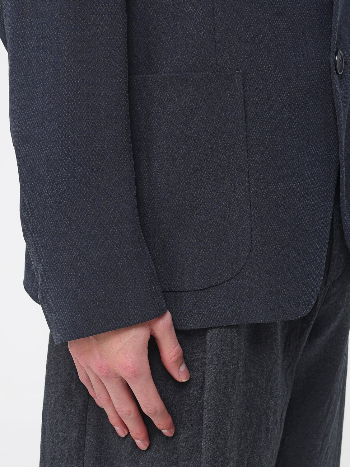 GIORGIO ARMANI JACKET: Shirt men Giorgio Armani, Grey - Img 5