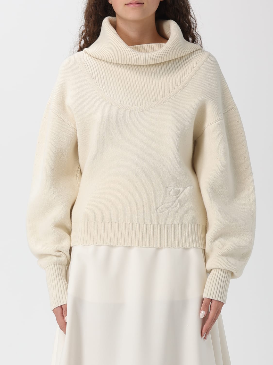 JACQUEMUS SWEATER: Sweater woman Jacquemus, White - Img 1
