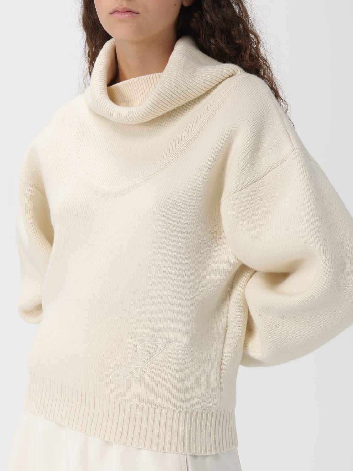 JACQUEMUS SWEATER: Sweater woman Jacquemus, White - Img 3