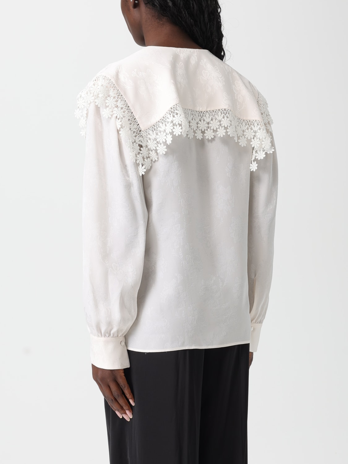 CHLOÉ HEMDBLUSE: Hemdbluse damen ChloÉ, Weiß - Img 3