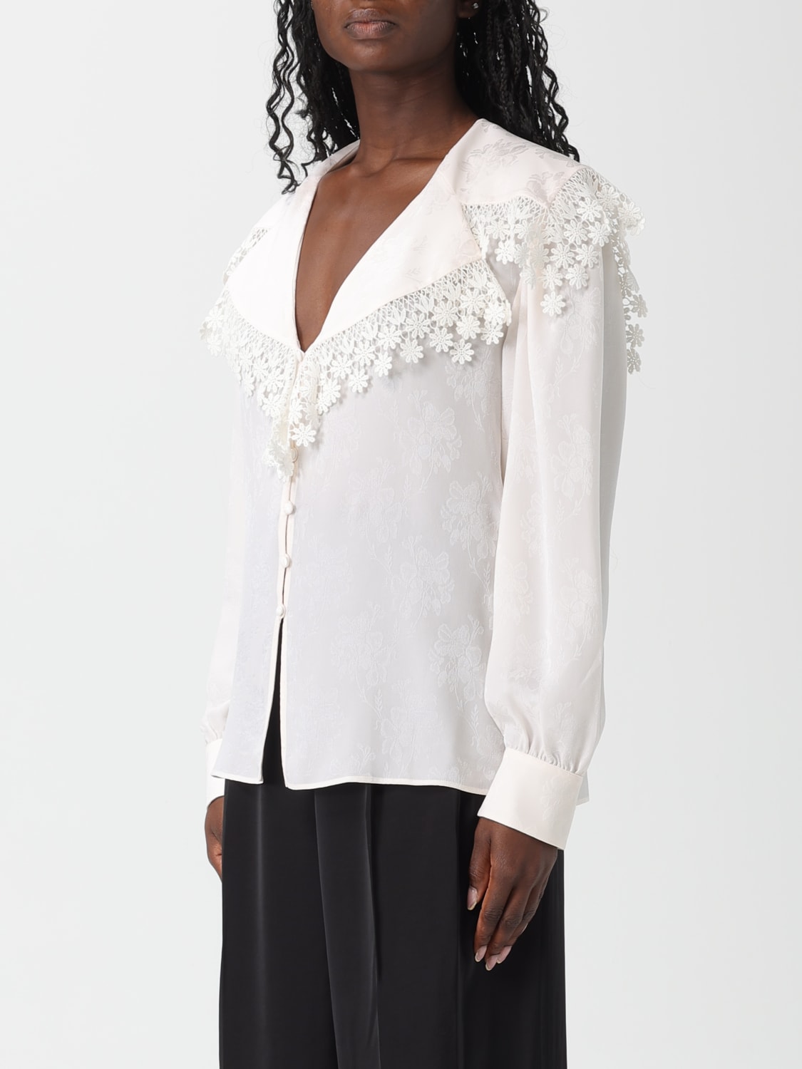 CHLOÉ HEMDBLUSE: Hemdbluse damen ChloÉ, Weiß - Img 4