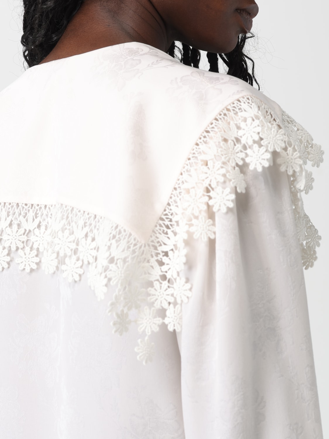 CHLOÉ HEMDBLUSE: Hemdbluse damen ChloÉ, Weiß - Img 5