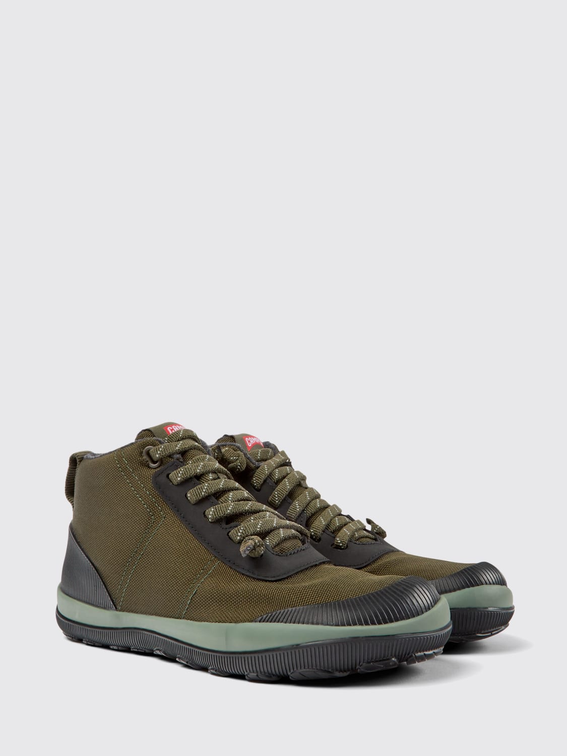 CAMPER BOOTS: Flat ankle boot woman Camper, Green - Img 2