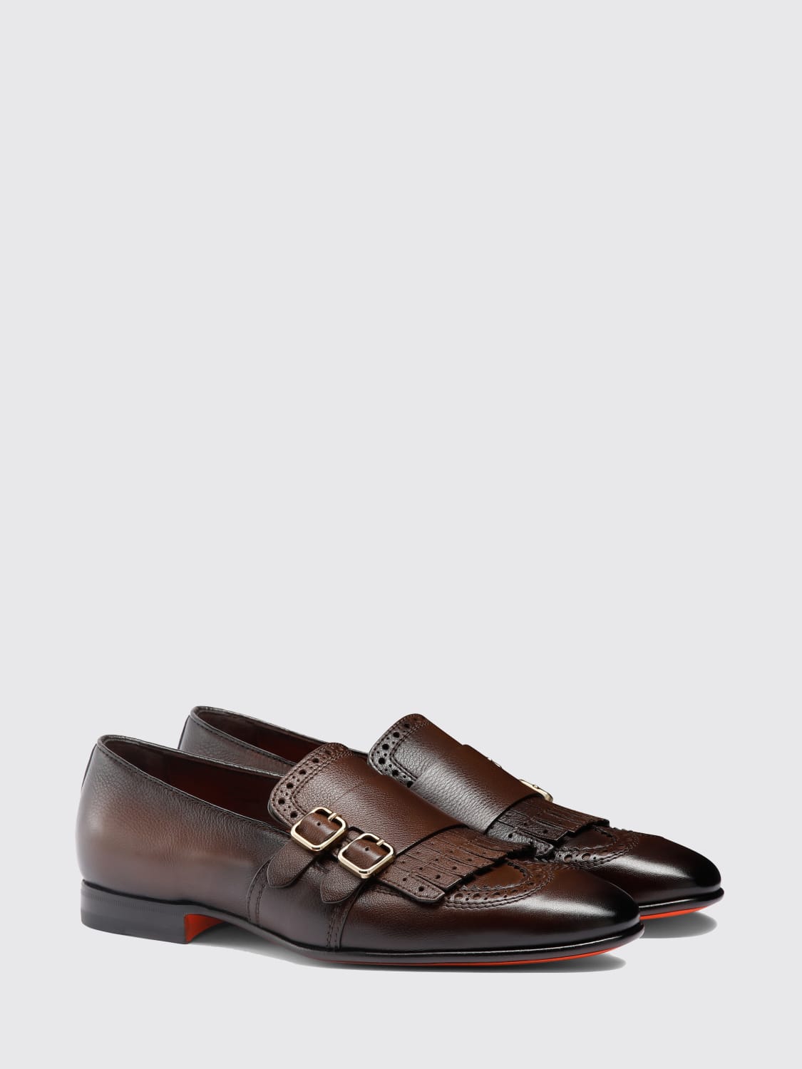 SANTONI BROGUE SHOES: Shoes men Santoni, Brown - Img 3