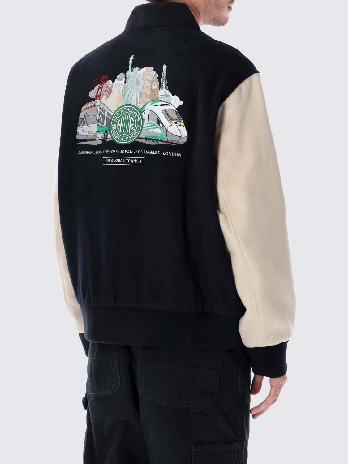 HUF JACKET: Jacket men Huf, Blue - Img 2