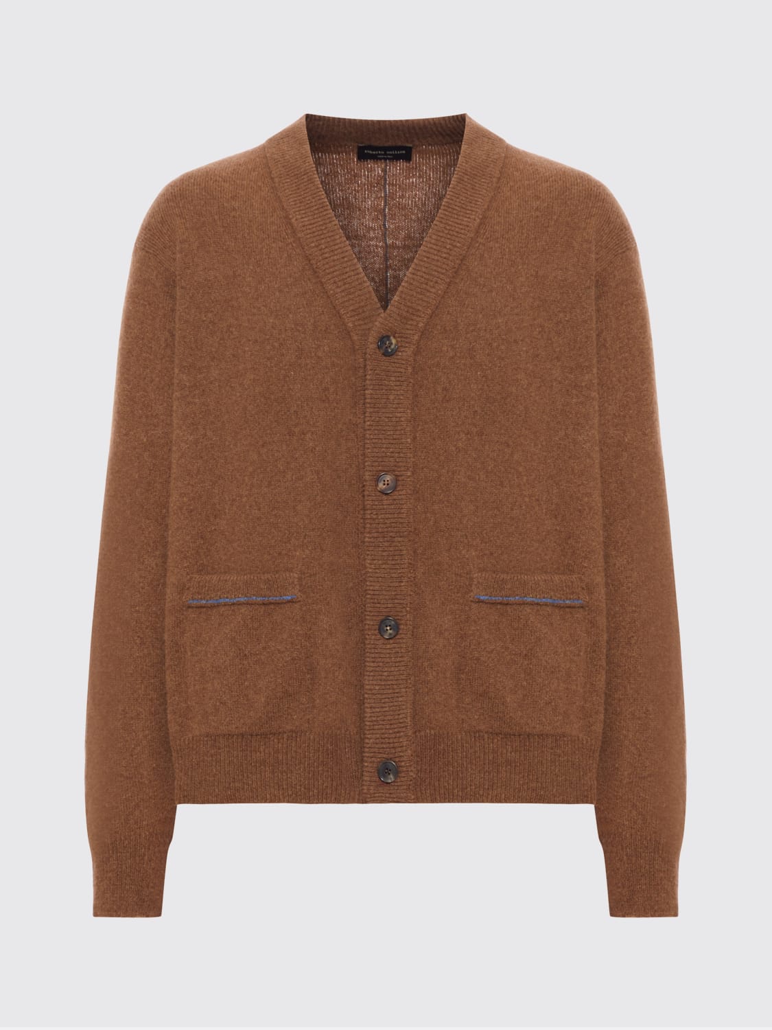 ROBERTO COLLINA SWEATER: Sweater men Roberto Collina, Brown - Img 1