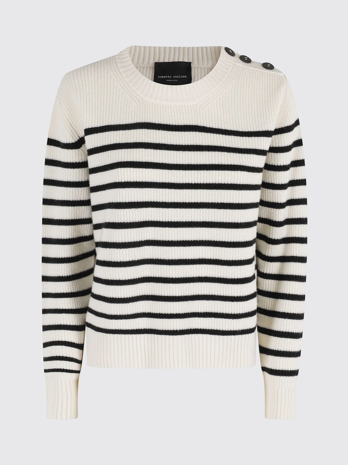 ROBERTO COLLINA PULLOVER: Pullover damen Roberto Collina, Yellow Cream - Img 1