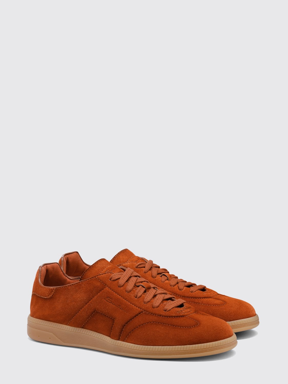 SANTONI SNEAKERS: Sneakers men Santoni, Orange - Img 3