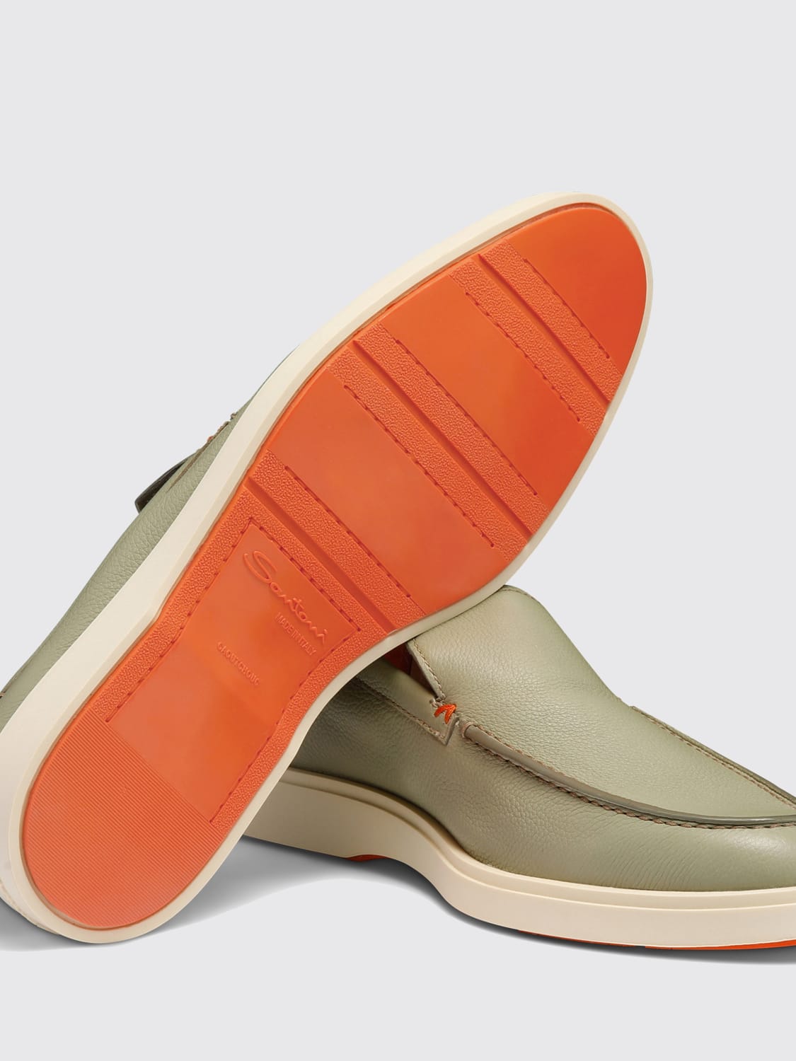 SANTONI LOAFERS: Loafers men Santoni, Green - Img 4