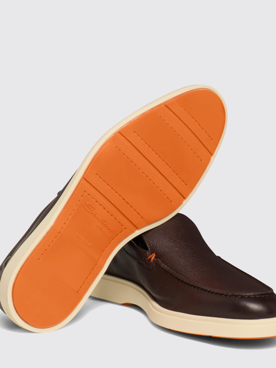 SANTONI MOKASSINS: Mokassins herren Santoni, Braun - Img 3