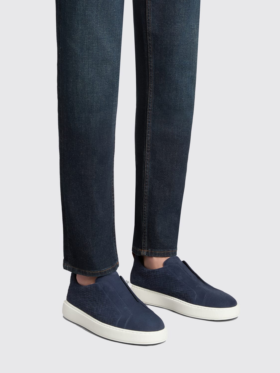 SANTONI TRAINERS: Trainers men Santoni, Blue - Img 2