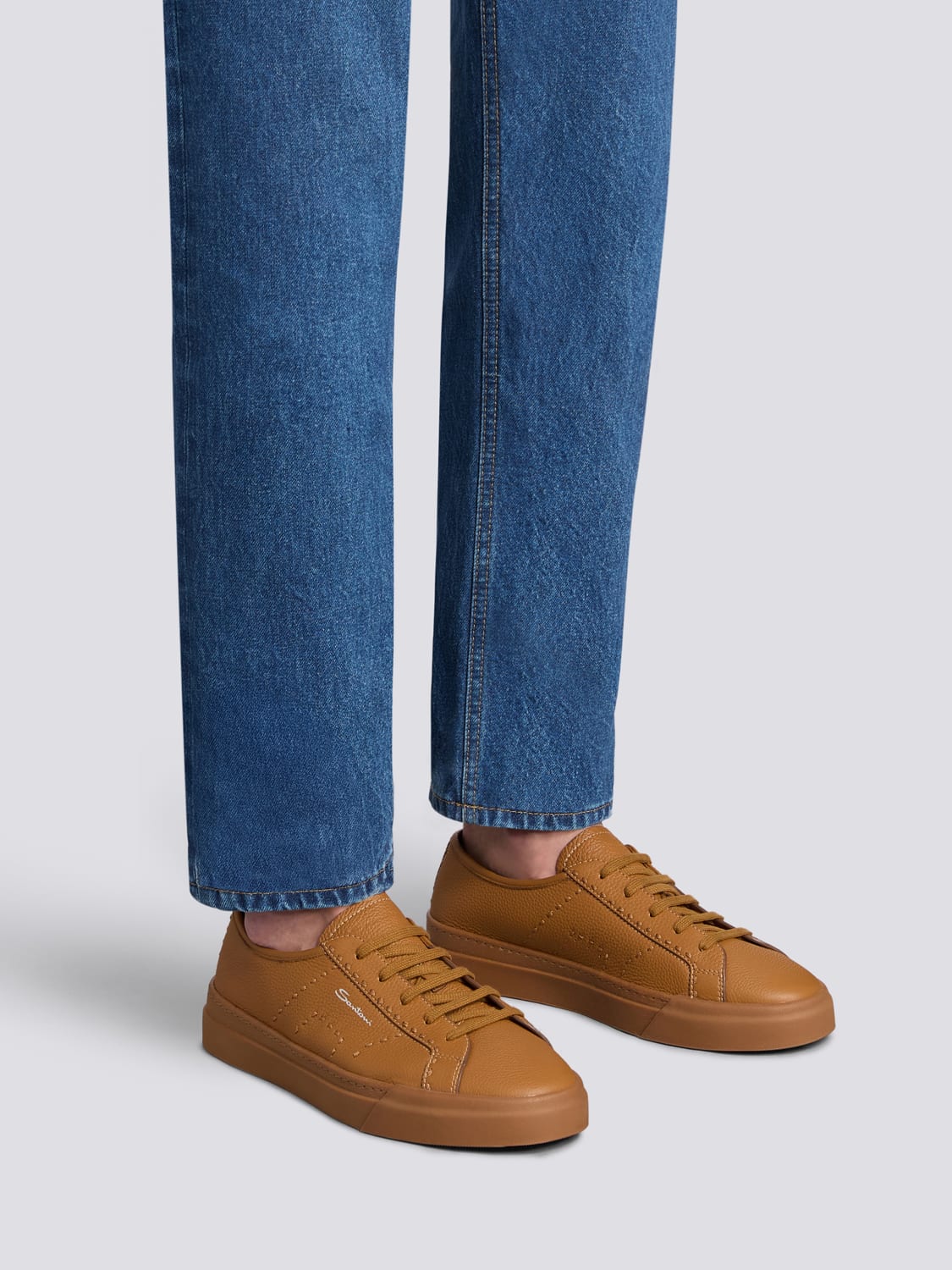 SANTONI SNEAKERS: Sneakers men Santoni, Brown - Img 2