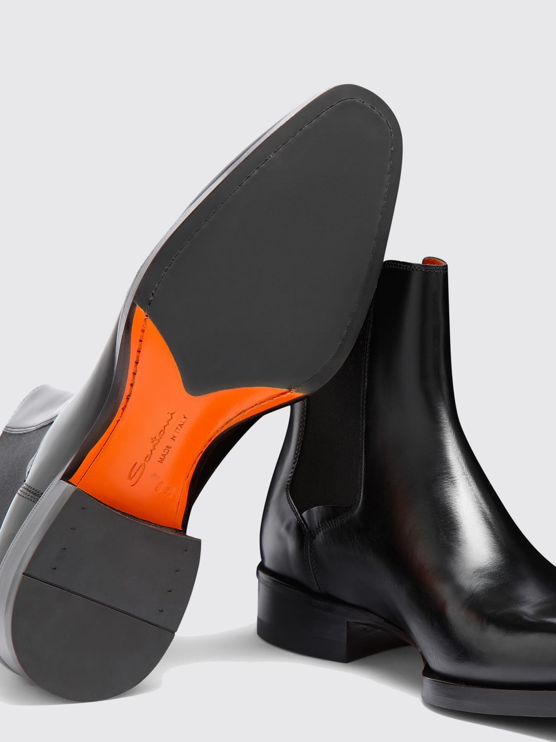 SANTONI BOOT: Boot men Santoni, Black - Img 4