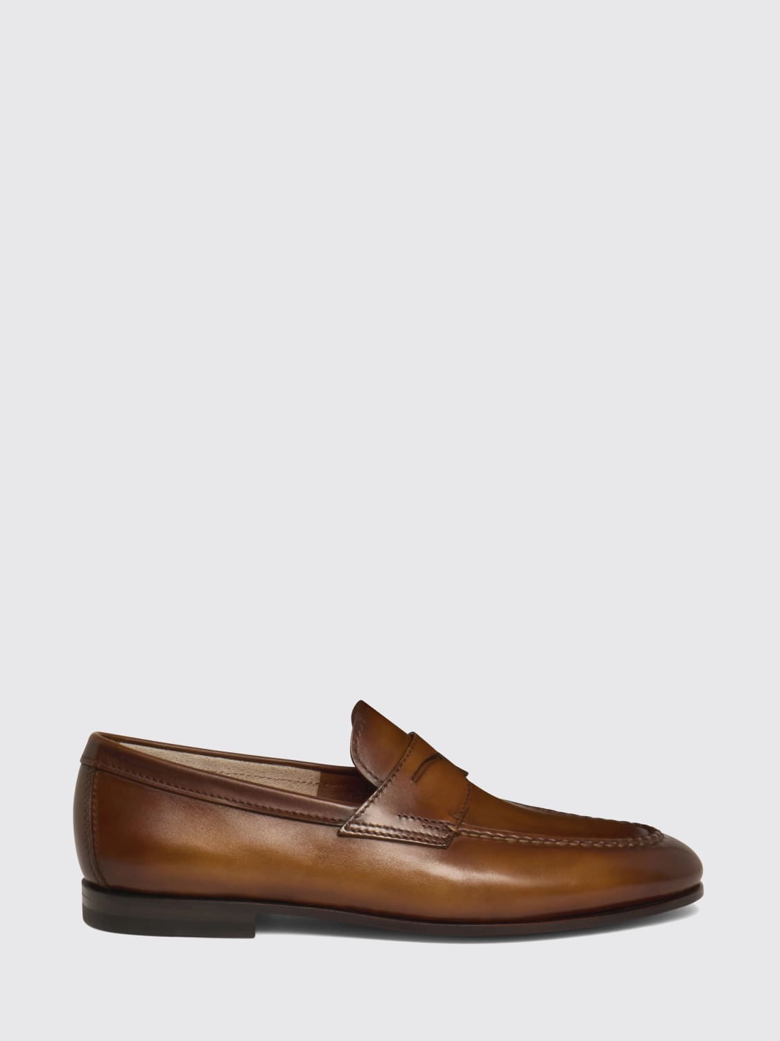 SANTONI LOAFERS: Loafers men Santoni, Brown - Img 1