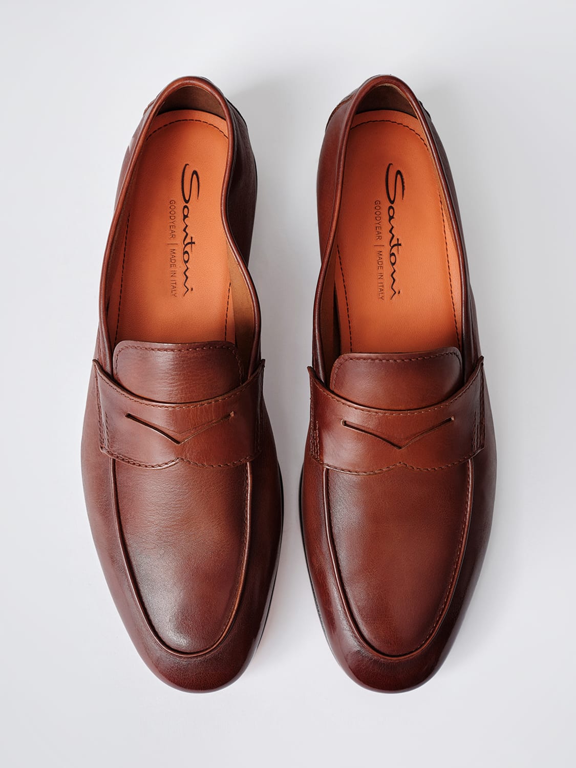 SANTONI LOAFERS: Loafers men Santoni, Brown - Img 5