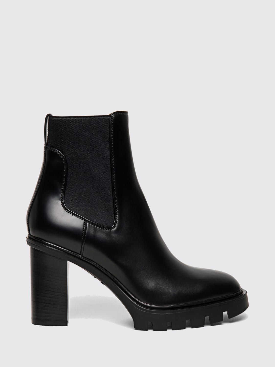 SANTONI BOOTS: Flat ankle boot woman Santoni, Black - Img 1
