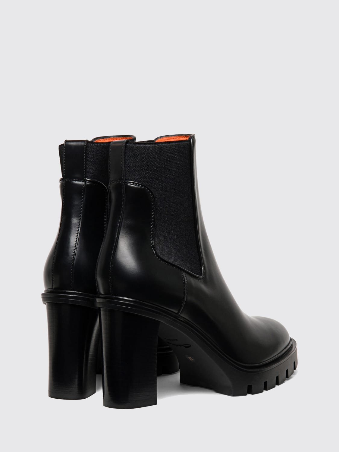 SANTONI BOOTS: Flat ankle boot woman Santoni, Black - Img 3