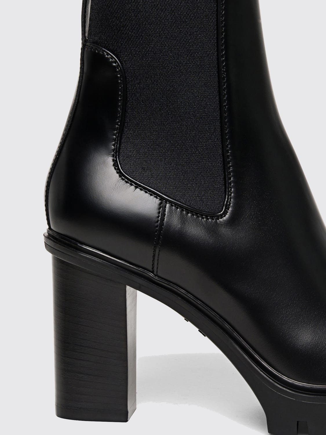 SANTONI BOOTS: Flat ankle boot woman Santoni, Black - Img 4