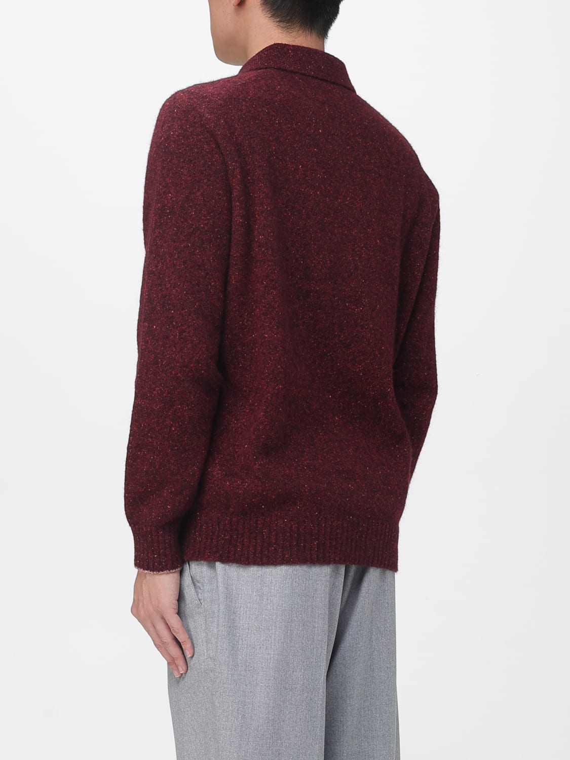 BRUNELLO CUCINELLI POLO SHIRT: Sweater men Brunello Cucinelli, Red - Img 3