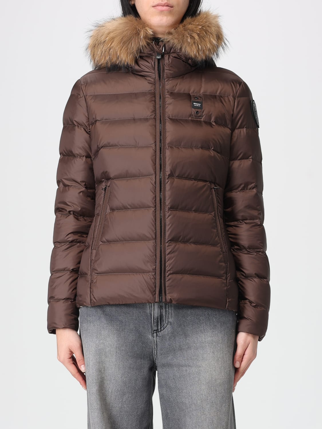 BLAUER JACKET: Jacket woman Blauer, Brown - Img 1