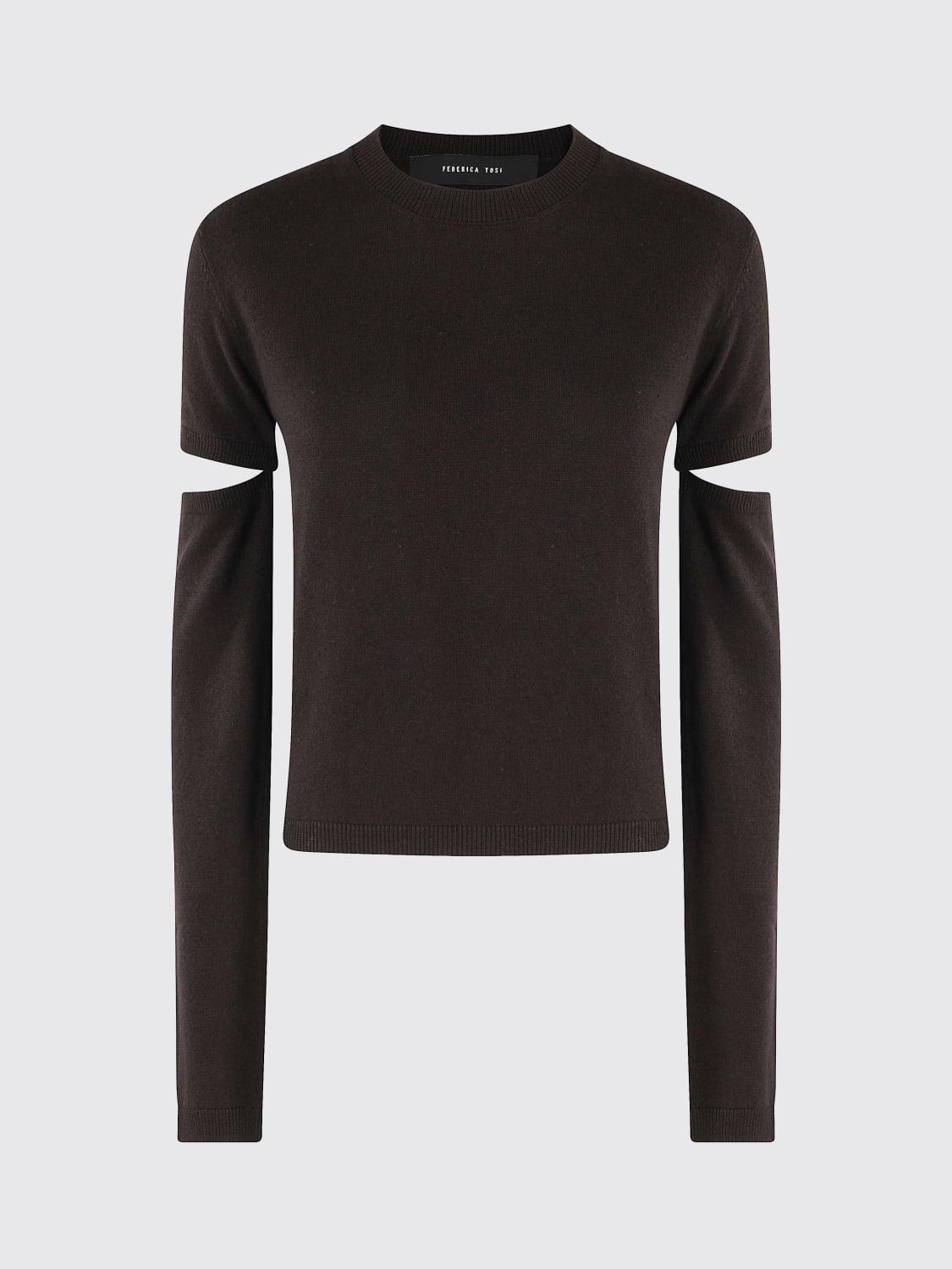 FEDERICA TOSI SWEATER: Sweater woman Federica Tosi, Brown - Img 1