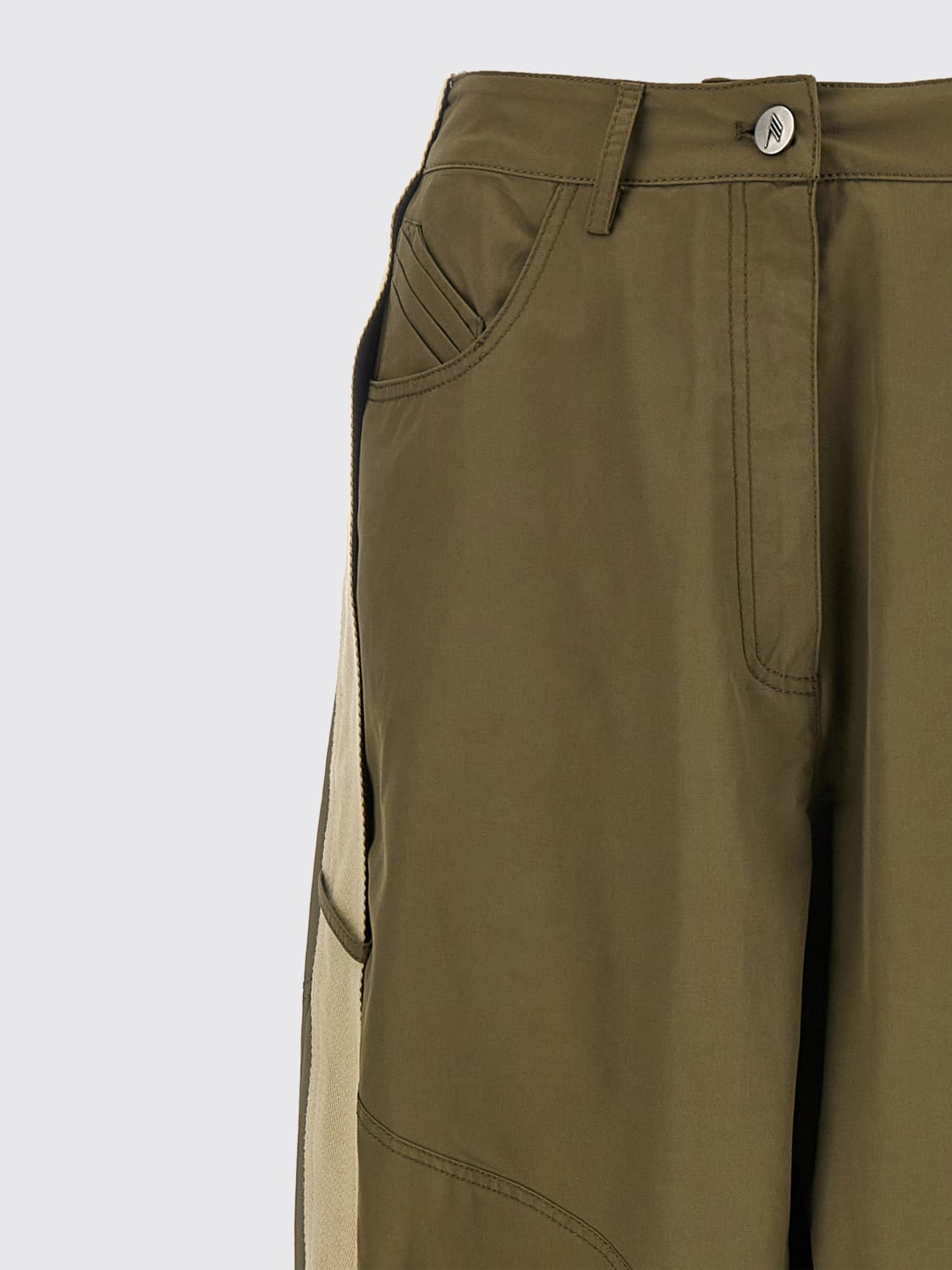 THE ATTICO PANTALON: Pantalon femme The Attico, Vert - Img 3