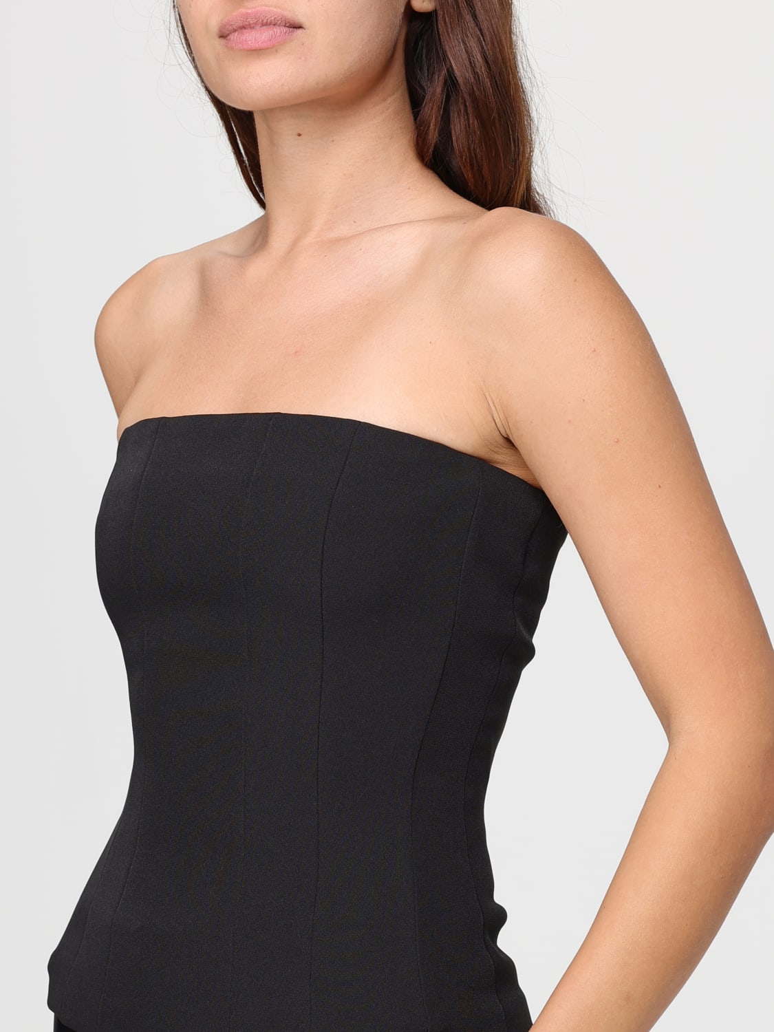 FEDERICA TOSI TOP: Top damen Federica Tosi, Schwarz - Img 3