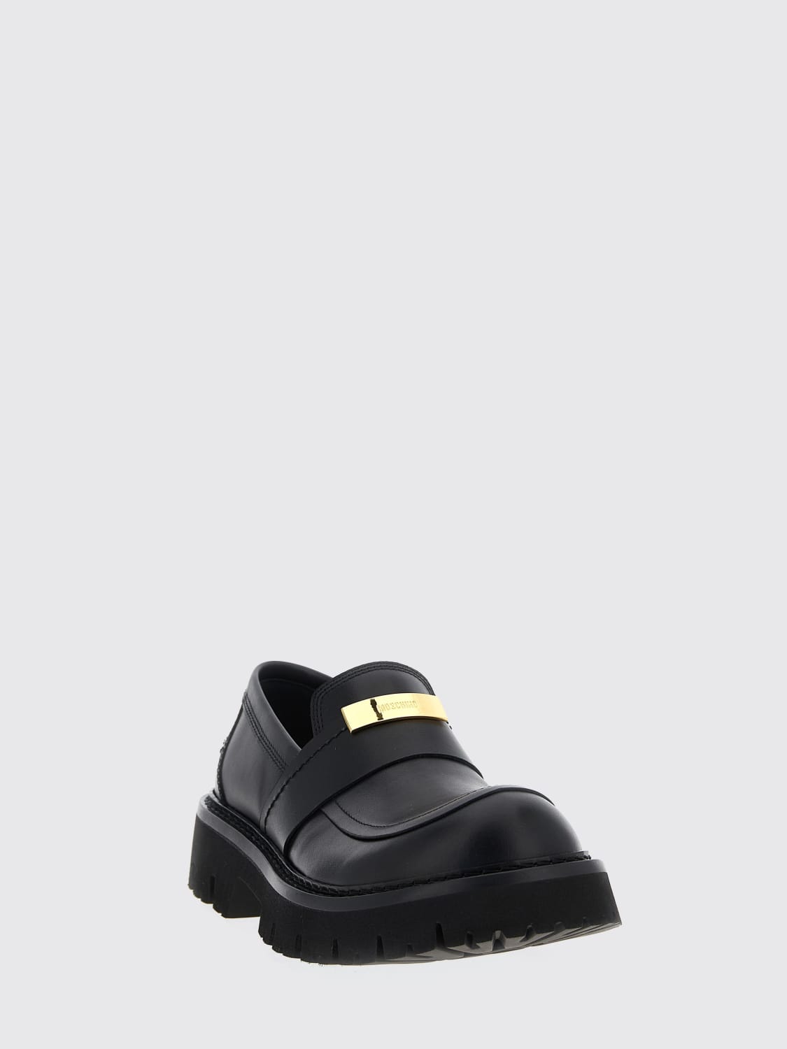 MOSCHINO COUTURE MOKASSINS: Schuhe herren Moschino Couture, Schwarz - Img 2