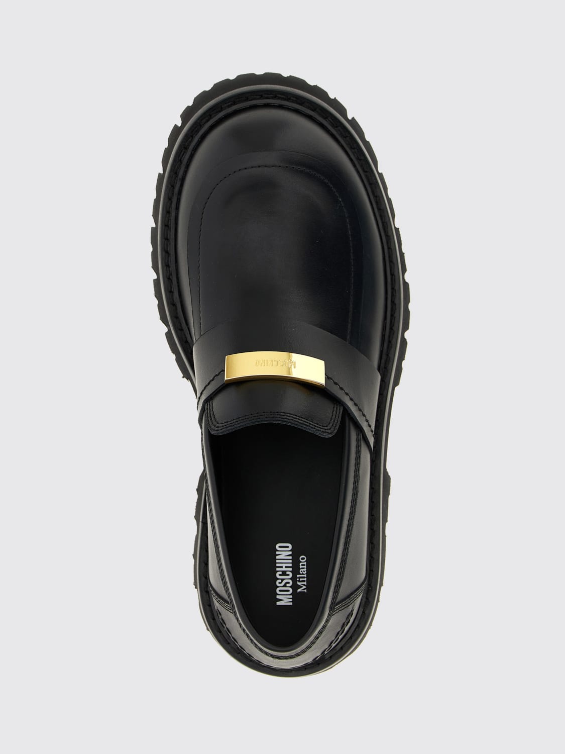 MOSCHINO COUTURE MOKASSINS: Schuhe herren Moschino Couture, Schwarz - Img 4