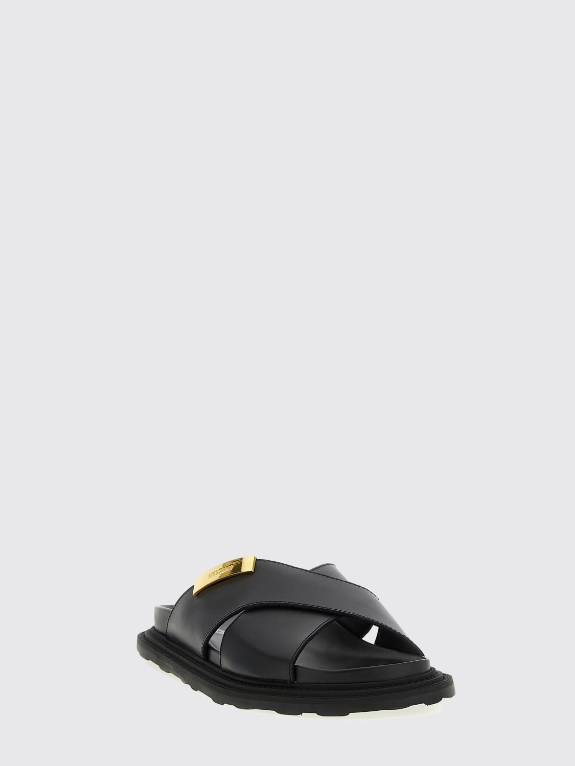 MOSCHINO COUTURE SANDALS: Sandals men Moschino Couture, Black - Img 2