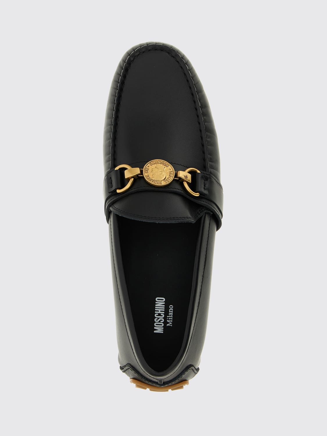 MOSCHINO COUTURE MOKASSINS: Schuhe herren Moschino Couture, Schwarz - Img 4