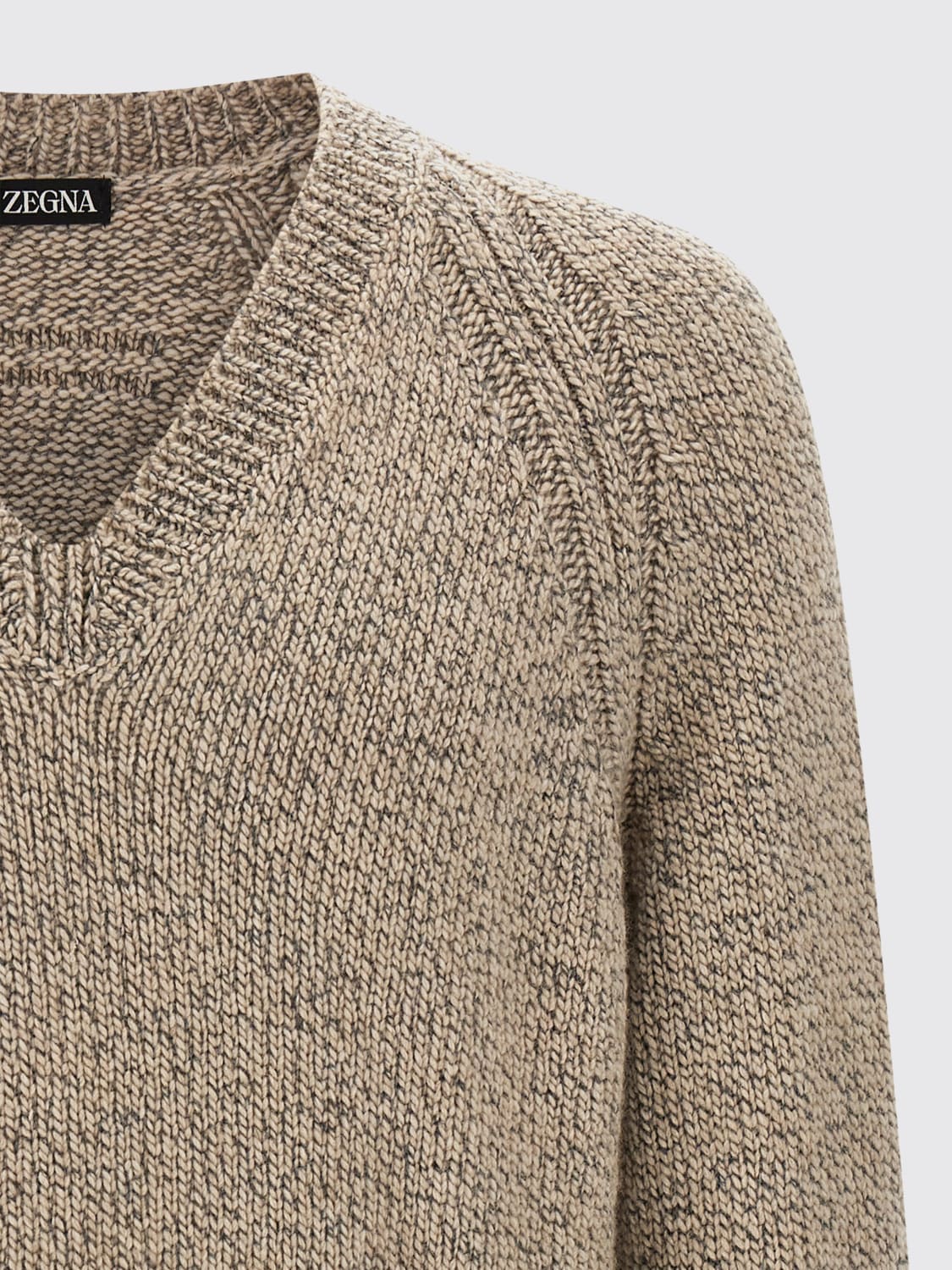ZEGNA SWEATER: Cardigan men Zegna, Beige - Img 3