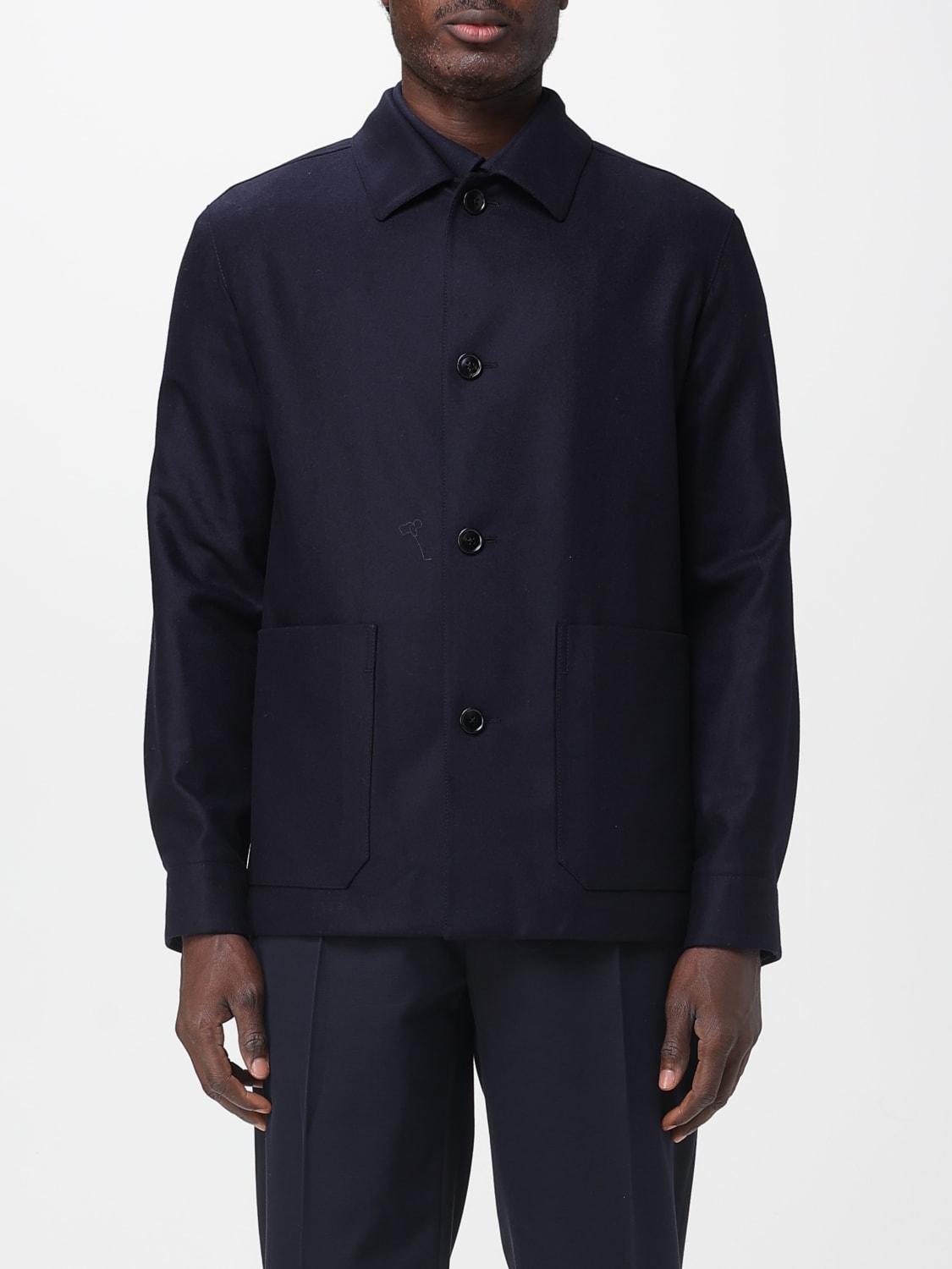 ZEGNA JACKET: Shirt men Zegna, Blue - Img 1
