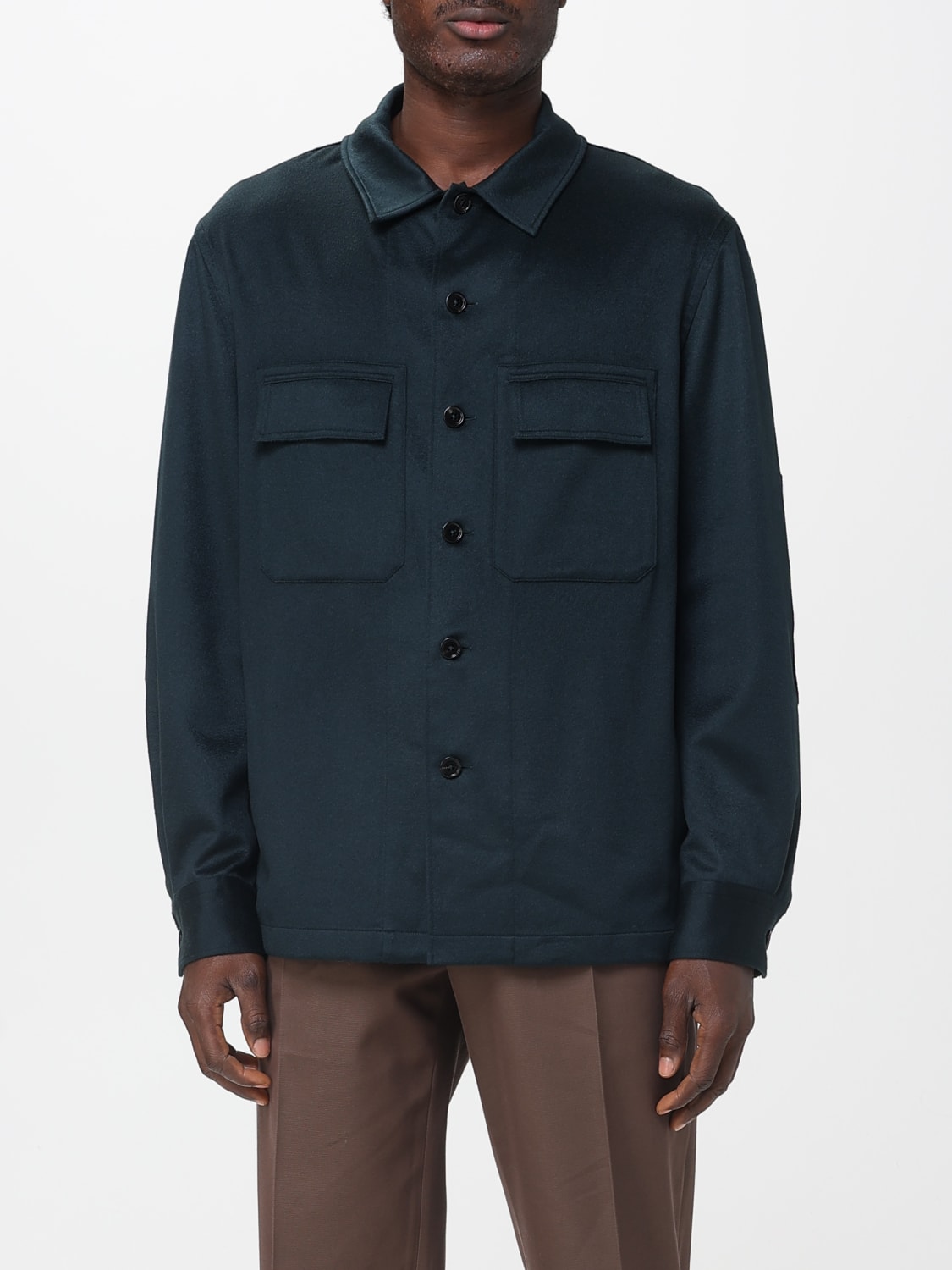 ZEGNA JACKET: Shirt men Zegna, Green - Img 1