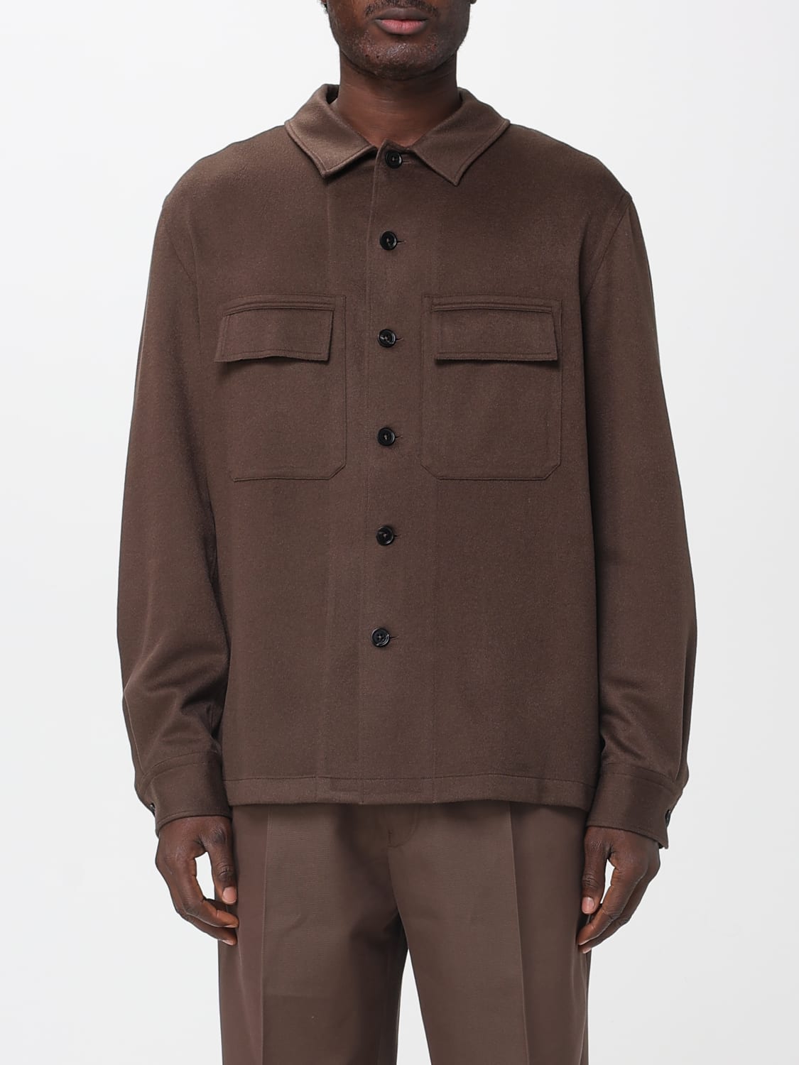 ZEGNA SHIRT: Shirt men Zegna, Brown - Img 1
