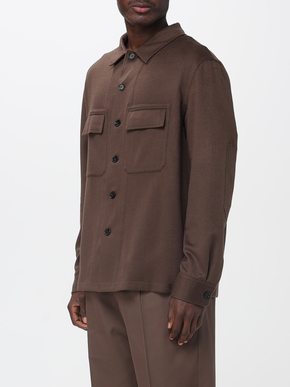 ZEGNA SHIRT: Shirt men Zegna, Brown - Img 4