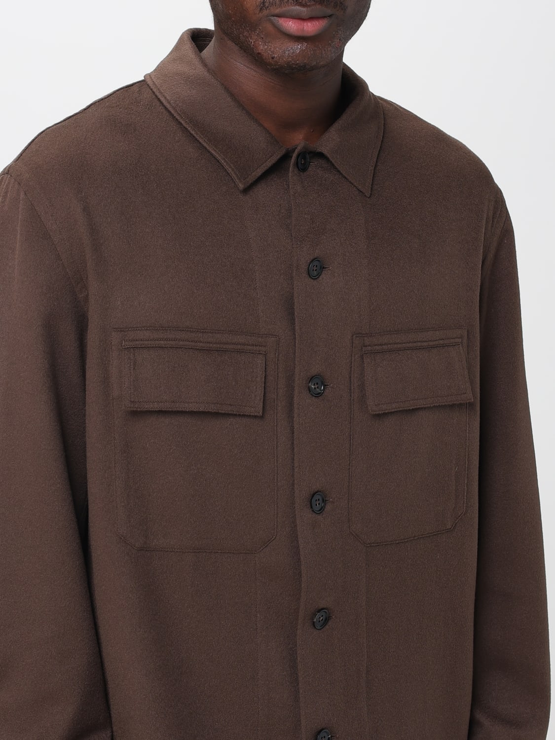 ZEGNA SHIRT: Shirt men Zegna, Brown - Img 5