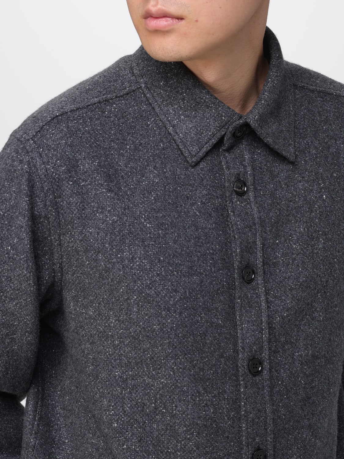 ZEGNA JACKET: Shirt men Zegna, Grey - Img 5