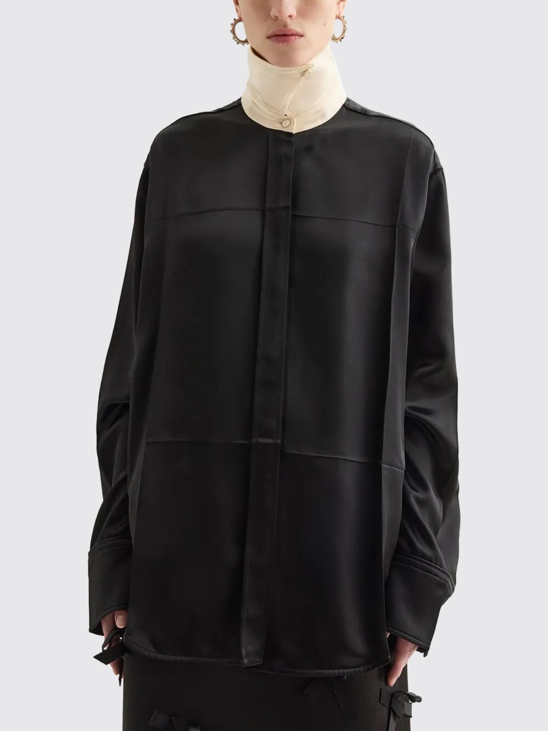 JIL SANDER HEMDBLUSE: Hemdbluse damen Jil Sander, Schwarz - Img 1