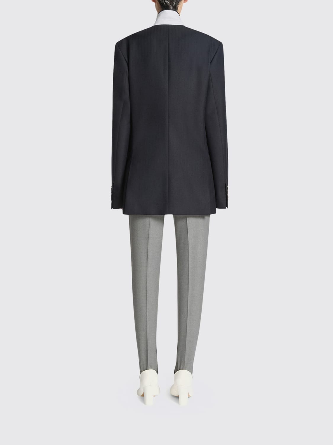 DRIES VAN NOTEN GIACCA: Blazer doppiopetto Dries Van Noten in lana , Blue Navy - Img 2