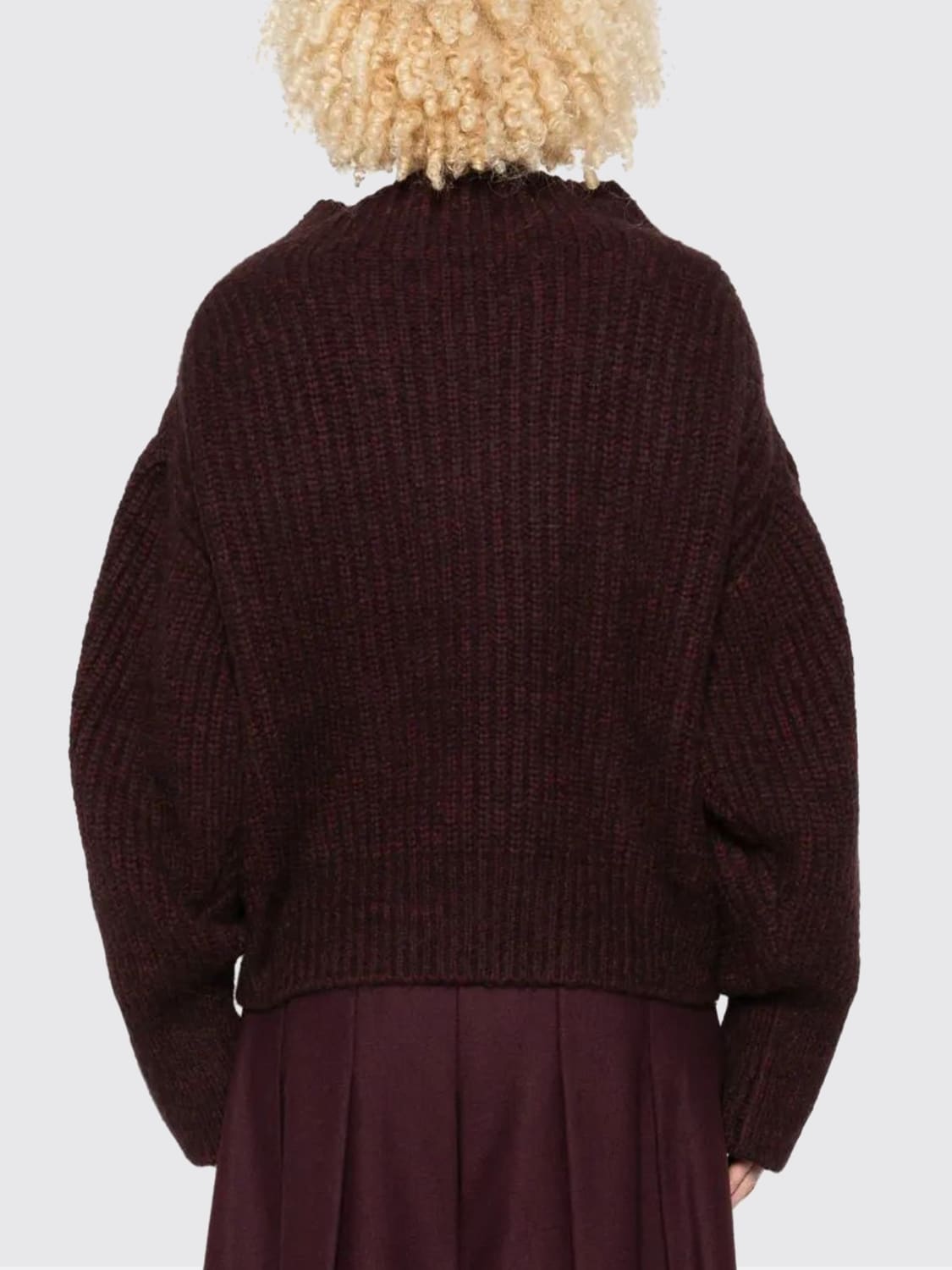 DRIES VAN NOTEN SWEATER: Sweater woman Dries Van Noten, Burgundy - Img 3