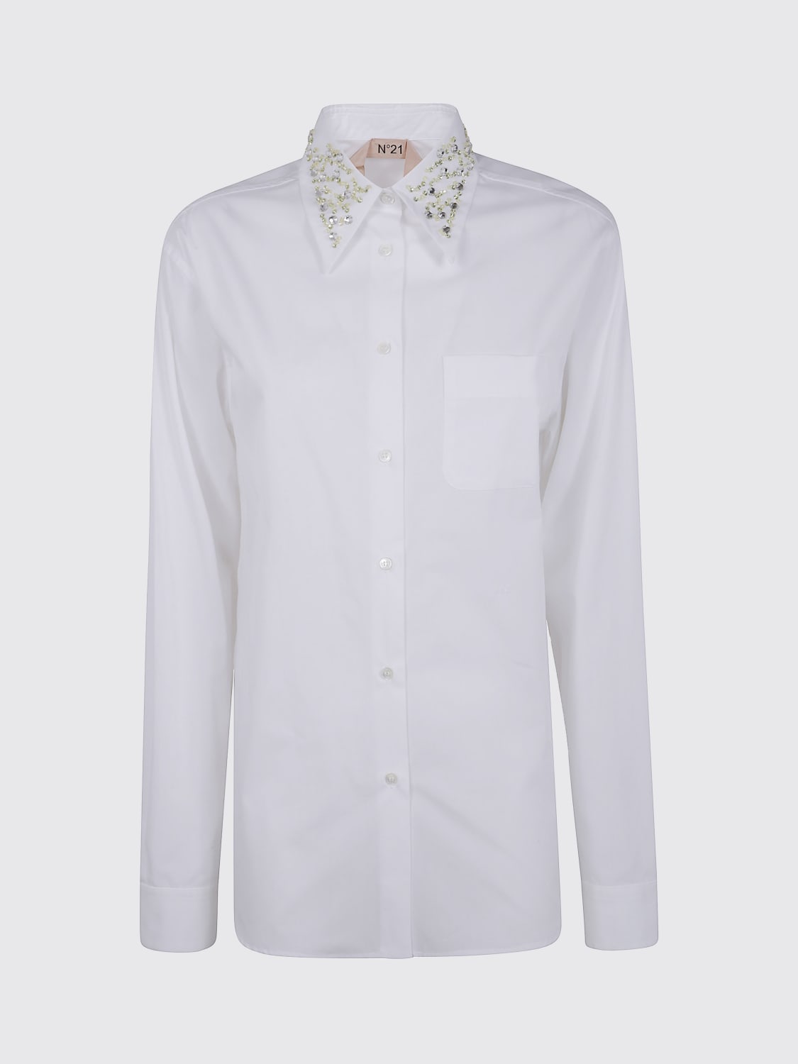 N° 21 CAMISA: Camisa mujer N° 21, Blanco - Img 1