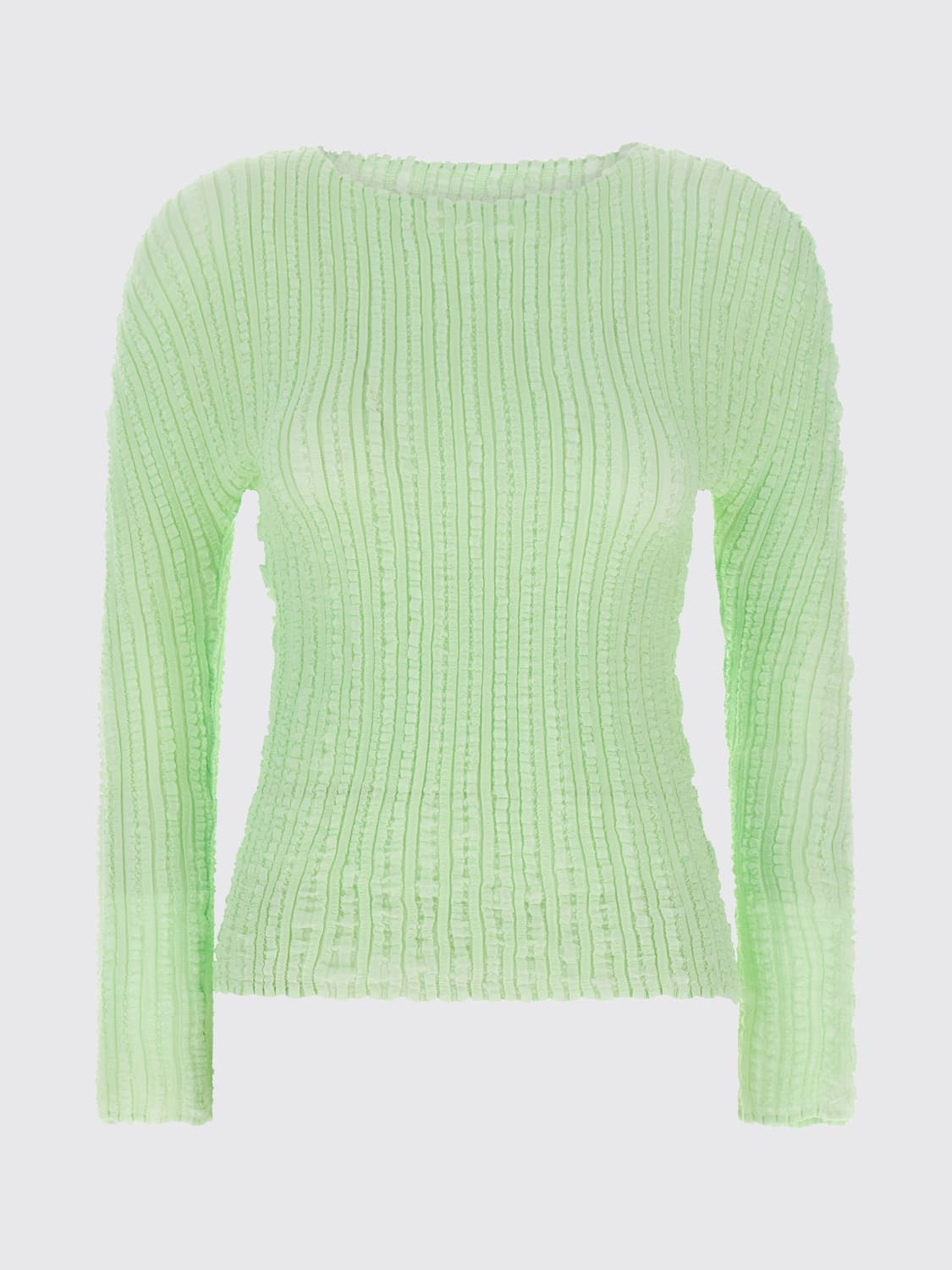 ISSEY MIYAKE SWEATER: Cardigan woman Issey Miyake, Green - Img 1