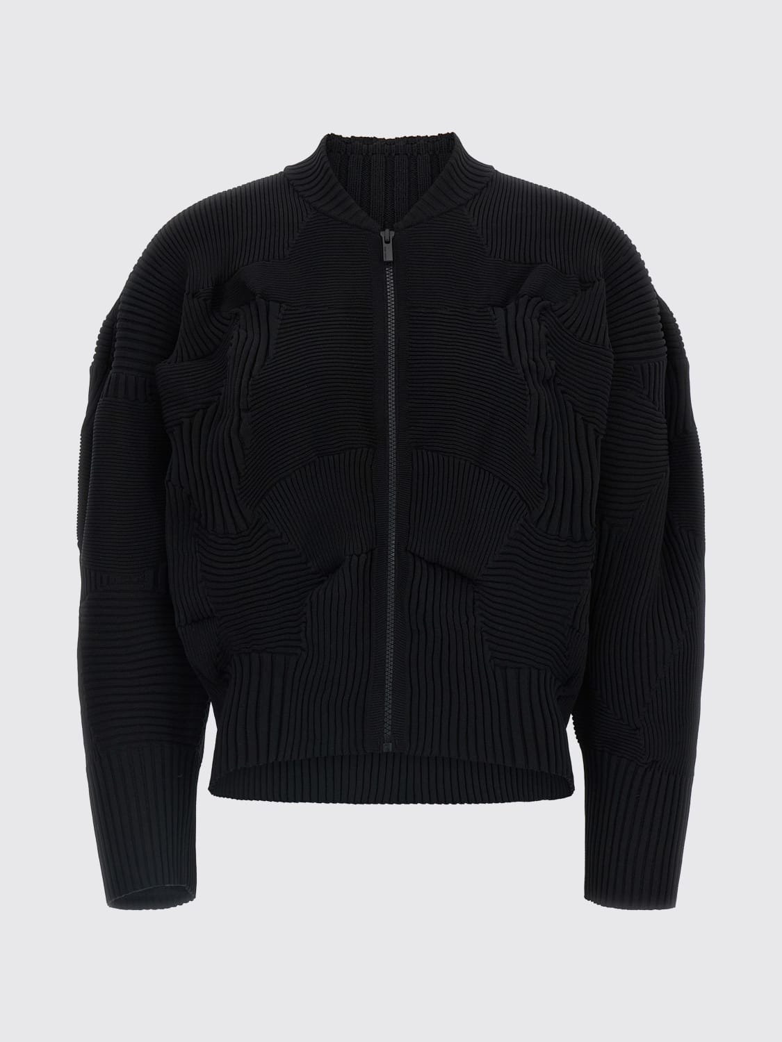 ISSEY MIYAKE SWEATER: Cardigan woman Issey Miyake, Black - Img 1