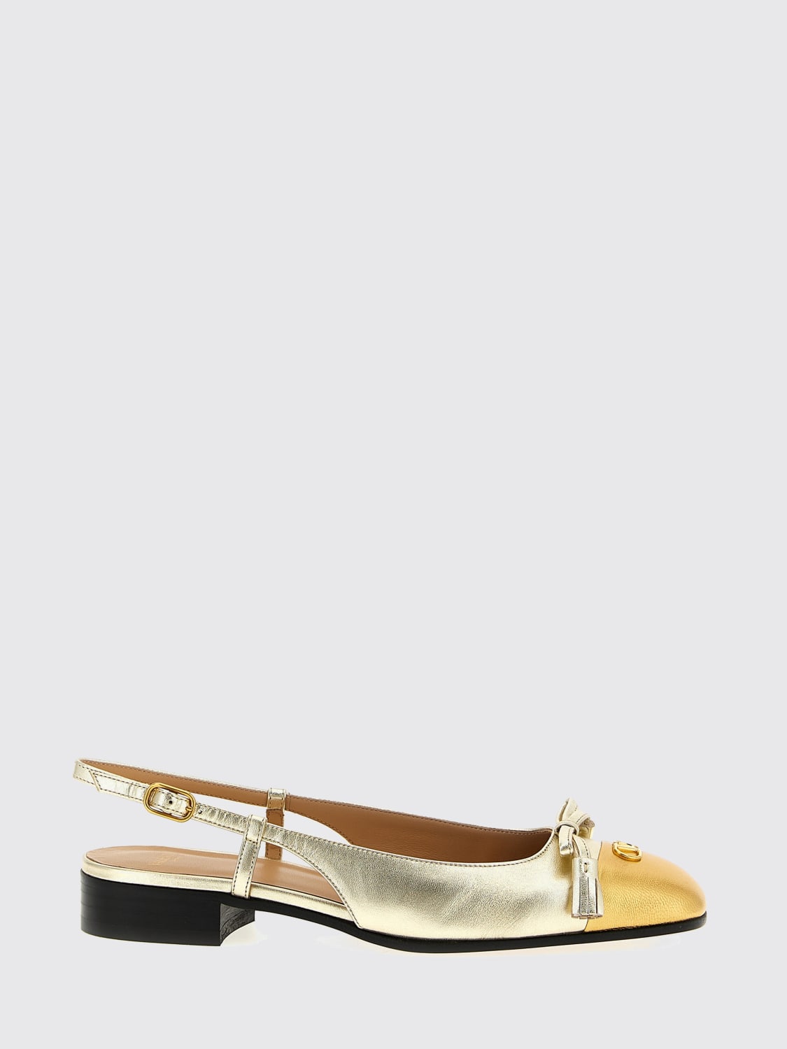 VALENTINO GARAVANI BALLET FLAT: Shoes woman Valentino Garavani, Gold - Img 1