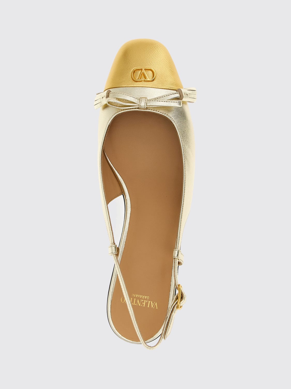 VALENTINO GARAVANI BALLET FLAT: Shoes woman Valentino Garavani, Gold - Img 4